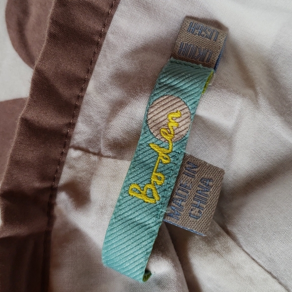 BODEN Fun Skirt Brown Print sz 6 Women's - Picture 3 of 5